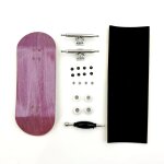 Jeu de diapasons professionnels, pont en bois, camion a axe unique, roues cnc, mini skateboard complet ...