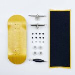 Jeu de diapasons professionnels, pont en bois, camion a axe unique, roues cnc, mini skateboard complet ...