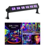 Jeux de lumi�re barres uv � 6 leds 6x3w lumi�re noire soir�e dansantes fluo pa dj led mix sono bar club ...