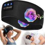 Jexnovashop - bandeau ecouteurs de sommeil bluetooth v5. 4, casque audio sans fil, casque de sommeil ...