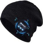 Jexnovashop - bonnet bluetooth, unisexe sans fil v5. 2 knit cap casque bonnet bonnet, lavable chapeau ...