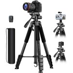 Jgd - 2026 nouveau tr�pied appareil photo, 172cm tr�pied cam�ra en aluminium, plus stabilit� & confort, ...