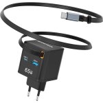 Jgd - c269 chargeur r�tractable pour t�l�phone, chargeur rapide pd 65w avec c�ble r�tractable (26. 3in) ...