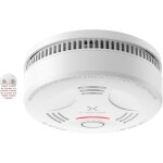 Jgd - d�tecteur de fum�e avec batterie scell�e 10 ans, pad adh�sif magn�tique, d�tecteur d'incendie avec ...