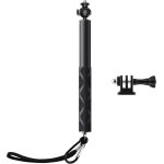Jgd - perche selfie pour insta360 gopro, 120cm portable extensible perche / monopode avec rotule � 360 ...