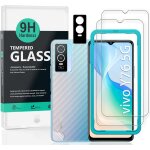 Jgd - protecteur d'�cran pour vivo y76 5g(6. 58), avec 2 pi�ces en verre tremp�, 1 protection d'objectif ...