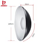 Jinbei - rflecteur plat de beaut standard, support bowens avec chaussette diffuseur pour studio photo, ...