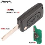 Jingyuqin - cl tlcommande a rabat, 2 / 3b, 206 mhz, ce0523 / 36, pour kit 307, 308, 407, partner, ...