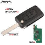 Jingyuqin - cl tlcommande a rabat, 2 / 3b, 206 mhz, ce0523 / 36, pour kit 307, 308, 407, partner, ...