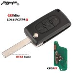 Jingyuqin - cl tlcommande a rabat, 2 / 3b, 206 mhz, ce0523 / 36, pour kit 307, 308, 407, partner, ...