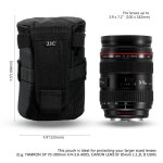 Jjc - sac et ceinture pour objectif d'appareil photo, tui  lentilles tanche, rangement des s, sac ...