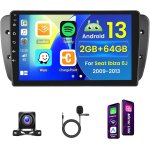 Jkun - 2 + 64gb android 15 autoradio pour seat ibiza 6j 2009 - 2013 radio carplay android auto ips ecran ...