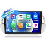 Jkun - [8 core] 4 + 64g android 13 autoradio avec carplay / android auto / dsp pour fiat 500 2007 - 2015, ...