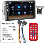 Jkun - autoradio 2 din pour android filaire et lecteur carplay, ecran tactile lcd 7 pouces avec mirror ...