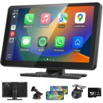 Jkun - autoradio 9  ecran tactile, carplay & android auto sans fil, bluetooth 5. 0, 1080p camra de recul, ...