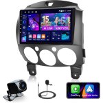 Jkun - autoradio pour mazda 2 2007 - 2014 radio [4 + 64gb] android 15 carplay android auto sans fil ecran ...