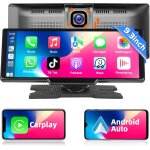 Jkun - sans fil apple carplay et android auto autoradio ecran tactile de 9, 3 pouce ecran voiture avec ...