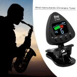 Jos et - accordeur d'instruments a vent, prend en charge les modes de rglage micro et clip, saxophone, ...