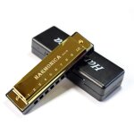 Jouet educatif clé de c, 10 trous, harmonica, instrument de musique, avec etui - type or Jouet educatif clé de c, 10 trous, harmonica, instrument de musique, avec etui - type or