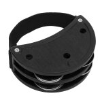 Jouet en plastique tambourin d'entra�nement au pied avec instrument de percussion en cloche en m�tal ...