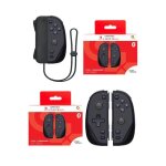 Joycons manettes pour switch nintendo iicon noires antra + dragonnes v2