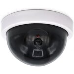 Jum - lot de 4 fausses caméras de sécurité avec led clignotantes pour intérieur et extérieur(blanc) Jum - lot de 4 fausses caméras de sécurité avec led clignotantes pour intérieur et extérieur(blanc)