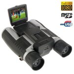 Jumelles camera full hd 1080p zoom 12 x 32 ecran couleur lcd + sd 8go yonis