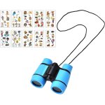 Jumelles pour enfants, jumelles pour enfants, jumelles pour enfants, avec 10 autocollants, jouets d'extrieur ...