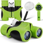 Jumelles pour enfants 8x21 haute rsolution avec loupe et boussole sifflet, jumelles pour enfants de ...