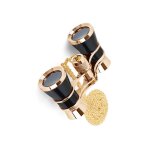 Jumelles noires � cha�ne - 3x25mm jumelles d'op�ra compactes avec monture en acier inoxydable