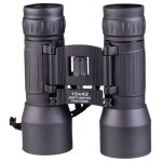 Jumelles pliables 10x42 noire avec housse de protection miltec - 15703002