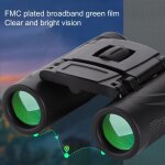 Jumelles pliables en abs, 100x22 fois hd, pour l'extrieur, mini, exquises,  faible luminosit, vision ...