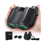 Jumelles de poche 10x25 pour l'observation des oiseaux, les concerts et l'exploration de la nature