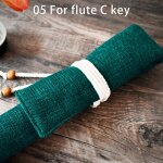 Juste de protection double couche pour flte en chanvre et bambou, etui de rangement portable, sac de ...