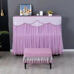 Juste en tissu lavable anti - poussire, tabouret de piano brod, multicolore, epaissi, minimaliste, ...