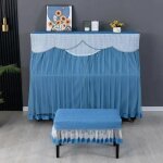 Juste en tissu lavable anti - poussière, tabouret de piano brodé, multicolore, epaissi, minimaliste, ... Juste en tissu lavable anti - poussière, tabouret de piano brodé, multicolore, epaissi, minimaliste, ...