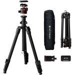 K&f concept 178cm trpied appareil photo pour smartphone, trepied lger en aluminium avec tlphone support, ...