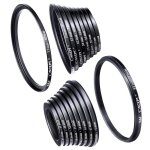 K&f kit de 18 bagues d'adaptation et de réduction pour filtres universel K&f kit de 18 bagues d'adaptation et de réduction pour filtres universel