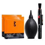 K&f kit 3 en 1 (poire � air + stylo de nettoyage + chiffon de nettoyage en microfibre)