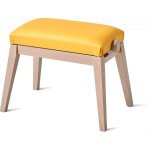 K&m 13942 - banquette piano couleur grise, siège simili cuir jaune K&m 13942 - banquette piano couleur grise, siège simili cuir jaune
