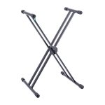 K&m 18990 rick - stand clavier en x - double tubes renforc�s - poids max: 50 kg