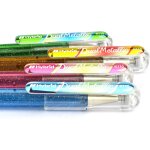 K110 - 4dm dual metallic hybrid stylo � encre gel avec diff�rents effets de couleur sur papier clair ...