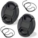 Kal - lot de 2 bouchons d'objectif 58 mm pour canon eos 850d 250d rebel t8i sl3 w / ef - s 18 - 55 mm ...