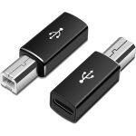Kal - lot de 2 cbles d'imprimante usb b vers usb - c, adaptateur de cble scanner, convertisseur pour ...