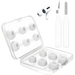 Kal - lot de 6 paires de bouchons d'oreilles de rechange, avec 1 stylo de nettoyage en silicone, embouts ...