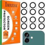 Kal - 6 pices protection camera objectif pour iphone 16 et iphone 16 plus verre tremp protection camra ...