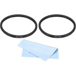 Kal - 72mm - 67mm bague de rduction en mtal avec chiffon de nettoyage lot de 2 adaptateurs de filtre ...