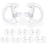 Kal - [8 paires] embout oreillette silicone de ecouteur pour tube sonore, tube acoustique oreillette ...