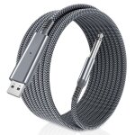 Kal - cble guitare usb 6. 35mm (2m), cordon d'instrument ts 1 / 4 mle vers usb a mle stro audio ...