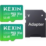 Kal - carte micro sd 128 go carte mmoire 2 pices 128go microsdxc full hd & 4k uhd uhs - i u3 v30 a1 ...